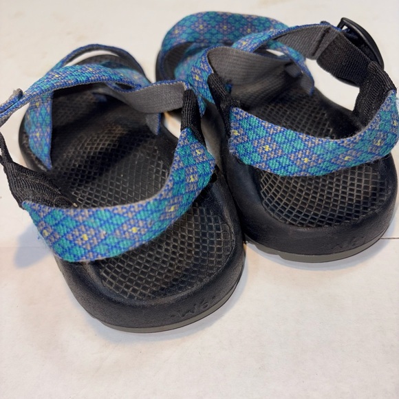 Chaco Z/2 Yampa hiking sandals featuring a blue and yellow women’s size 8 - Picture 5 of 8
